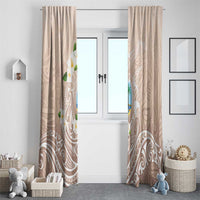 Guam Fishhook Mix Guasali Flowers Window Curtain Dreaming Hazel