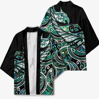 Maori Matariki - Manaia Kimono Emerald Paua Shell