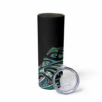Maori Matariki - Manaia Skinny Tumbler Emerald Paua Shell