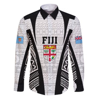 personalised-fiji-rugby-family-matching-short-sleeve-bodycon-dress-and-hawaiian-shirt-2023-world-cup-history-makers-white-ver