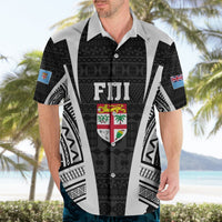Personalised Fiji Rugby Hawaiian Shirt 2023 World Cup History Makers - Black Ver LT7 - Polynesian Pride
