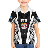 Personalised Fiji Rugby Hawaiian Shirt 2023 World Cup History Makers - Black Ver LT7 - Polynesian Pride