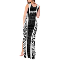 Personalised Fiji Rugby Tank Maxi Dress 2023 World Cup History Makers - Black Ver LT7 - Polynesian Pride