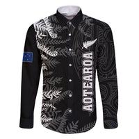 personalised-new-zealand-rugby-family-matching-mermaid-dress-and-hawaiian-shirt-silver-fern-basic-2023-world-cup