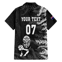 Personalised New Zealand Rugby Hawaiian Shirt Silver Fern Basic 2023 World Cup LT7 - Polynesian Pride