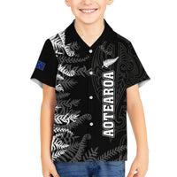 Personalised New Zealand Rugby Hawaiian Shirt Silver Fern Basic 2023 World Cup LT7 - Polynesian Pride