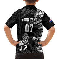 Personalised New Zealand Rugby Hawaiian Shirt Silver Fern Basic 2023 World Cup LT7 - Polynesian Pride