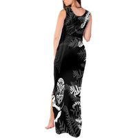 Personalised New Zealand Rugby Tank Maxi Dress Silver Fern Basic 2023 World Cup LT7 - Polynesian Pride