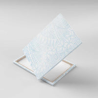 White Sunday Canvas Wall Art Plumeria Tatau Mix Tapa