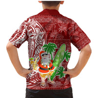 Hawaii Christmas Mele Kalikimaka Family Matching Mermaid Dress and Hawaiian Shirt Santa Claus LT7 - Polynesian Pride