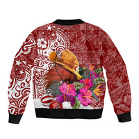 Papua New Guinea Christmas Bomber Jacket Bird-of-Paradise Special LT7 - Polynesian Pride