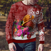 Papua New Guinea Christmas Ugly Christmas Sweater Bird-of-Paradise Special LT7 - Polynesian Pride