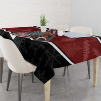 Personalised New Zealand Christmas Tablecloth Xmas Fern and Kiwi Birds