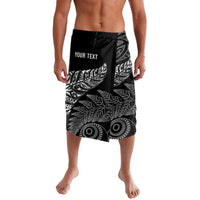 Aotearoa Personalized Lawn Bowls Maori Lavalava New Zealand Black Tribal Silver Fern - Polynesian Pride