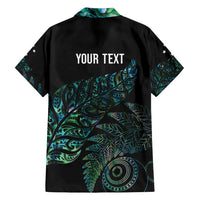 Aotearoa Personalized Lawn Bowls Maori Family Matching Long Sleeve Bodycon Dress and Hawaiian Shirt New Zealand Paua Shell Tribal Silver Fern - Polynesian Pride