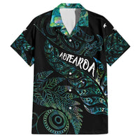 Aotearoa Personalized Lawn Bowls Maori Family Matching Summer Maxi Dress and Hawaiian Shirt New Zealand Paua Shell Tribal Silver Fern - Polynesian Pride