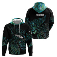 Aotearoa Personalized Lawn Bowls Maori Hoodie New Zealand Paua Shell Tribal Silver Fern - Polynesian Pride