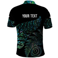 Aotearoa Personalized Lawn Bowls Maori Polo Shirt New Zealand Paua Shell Tribal Silver Fern - Polynesian Pride