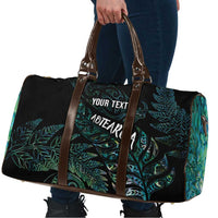 Aotearoa Personalized Lawn Bowls Maori Travel Bag New Zealand Paua Shell Tribal Silver Fern - Polynesian Pride