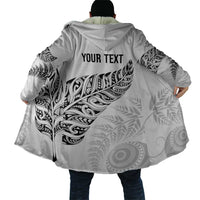 Aotearoa Personalized Lawn Bowls Maori Cloak New Zealand White Tribal Silver Fern - Polynesian Pride
