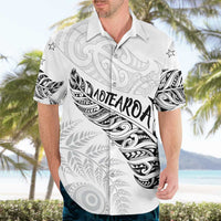 Aotearoa Personalized Lawn Bowls Maori Hawaiian Shirt New Zealand White Tribal Silver Fern - Polynesian Pride