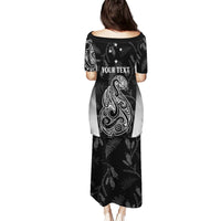 Personalised Maori Waitangi Puletasi New Zealand Silver Fern Mix Kowhai Flowers LT7 - Polynesian Pride