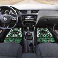 Personalised Taniko Motifs Aotearoa Car Mats Waitangi Kowhaiwhai Kiwi - Green