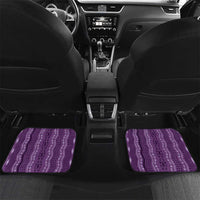 Vintage Violet Hawaiian Traditional Kapa Mix Flowers Lei Car Mats