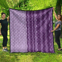 Vintage Violet Hawaiian Traditional Kapa Mix Flowers Lei Quilt