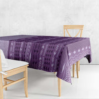 Vintage Violet Hawaiian Traditional Kapa Mix Flowers Lei Tablecloth