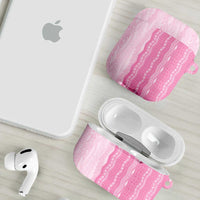 Vintage Pink Hawaiian Traditional Kapa Mix Flowers Lei AirPods Case