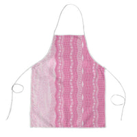 Vintage Pink Hawaiian Traditional Kapa Mix Flowers Lei Apron LT7 Pink - Polynesian Pride
