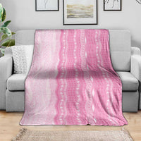 Vintage Pink Hawaiian Traditional Kapa Mix Flowers Lei Blanket LT7 - Polynesian Pride