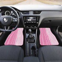 Vintage Pink Hawaiian Traditional Kapa Mix Flowers Lei Car Mats