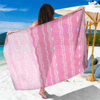 Vintage Pink Hawaiian Traditional Kapa Mix Flowers Lei Sarong LT7 One Size 44 x 66 inches Pink - Polynesian Pride