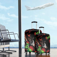 Aloha Hawaii Manta Rays Luggage Cover Red Ohia Lehua