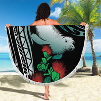 Aloha Hawaii Monk Seal Beach Blanket Mix Ohia Lehua