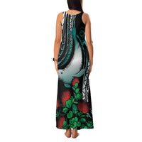 Aloha Hawaii Monk Seal Family Matching Tank Maxi Dress and Hawaiian Shirt Mix Ohia Lehua