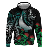 Aloha Hawaii Monk Seal Hoodie Mix Ohia Lehua