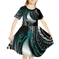 Aloha Hawaii Monk Seal Kid Short Sleeve Dress Mix Ohia Lehua