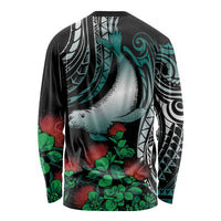 Aloha Hawaii Monk Seal Long Sleeve Shirt Mix Ohia Lehua LT7 - Polynesian Pride