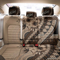 Bula Fiji Back Car Seat Cover Mocha Brown Kaivity Masi Tapa LT7 - Polynesian Pride