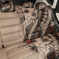 Bula Fiji Back Car Seat Cover Mocha Brown Kaivity Masi Tapa LT7 - Polynesian Pride