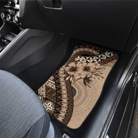 Bula Fiji Car Mats Mocha Brown Kaivity Masi Tapa