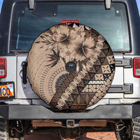 Bula Fiji Spare Tire Cover Mocha Brown Kaivity Masi Tapa