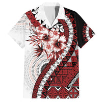 Bula Fiji Hawaiian Shirt White Kaivity Masi Tapa