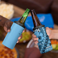 Bula Fiji 4 in 1 Can Cooler Tumbler Turquoise Kaivity Masi Tapa