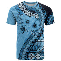 Bula Fiji T Shirt Turquoise Kaivity Masi Tapa