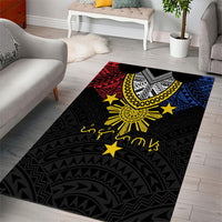 Philippines Heritage Baybayin Mix Polynesian Area Rug