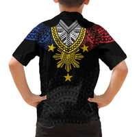Philippines Heritage Baybayin Mix Polynesian Family Matching Summer Maxi Dress and Hawaiian Shirt LT7 - Polynesian Pride